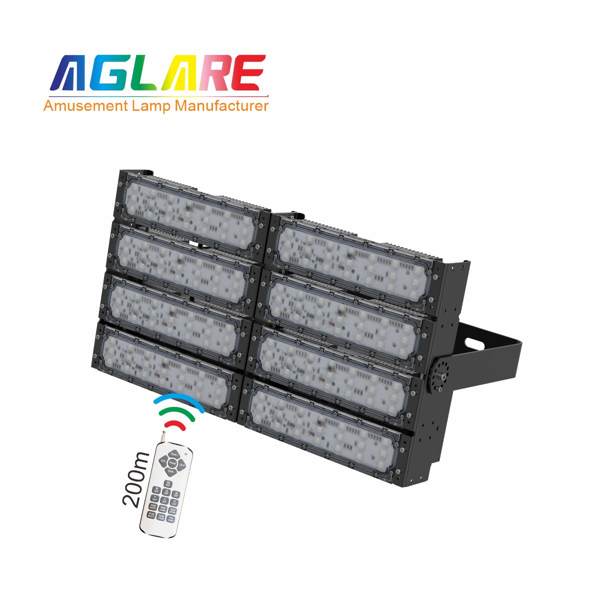 400WLED彩色投光灯泛光灯,变色户外射灯带？？？仄