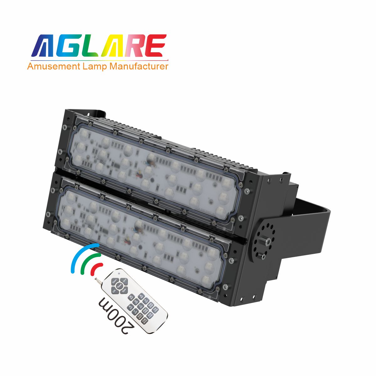 100W LED彩色泛光灯 RGB投光灯带？？？仄