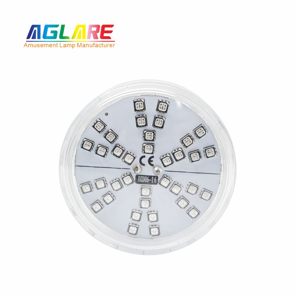 60mm RGB LED游乐场灯1-16自动程序旋转效果- AC24V，， 42led